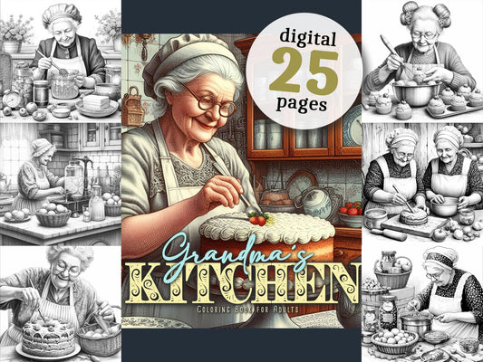 Grossmutters Küche Malbuch (Digital)