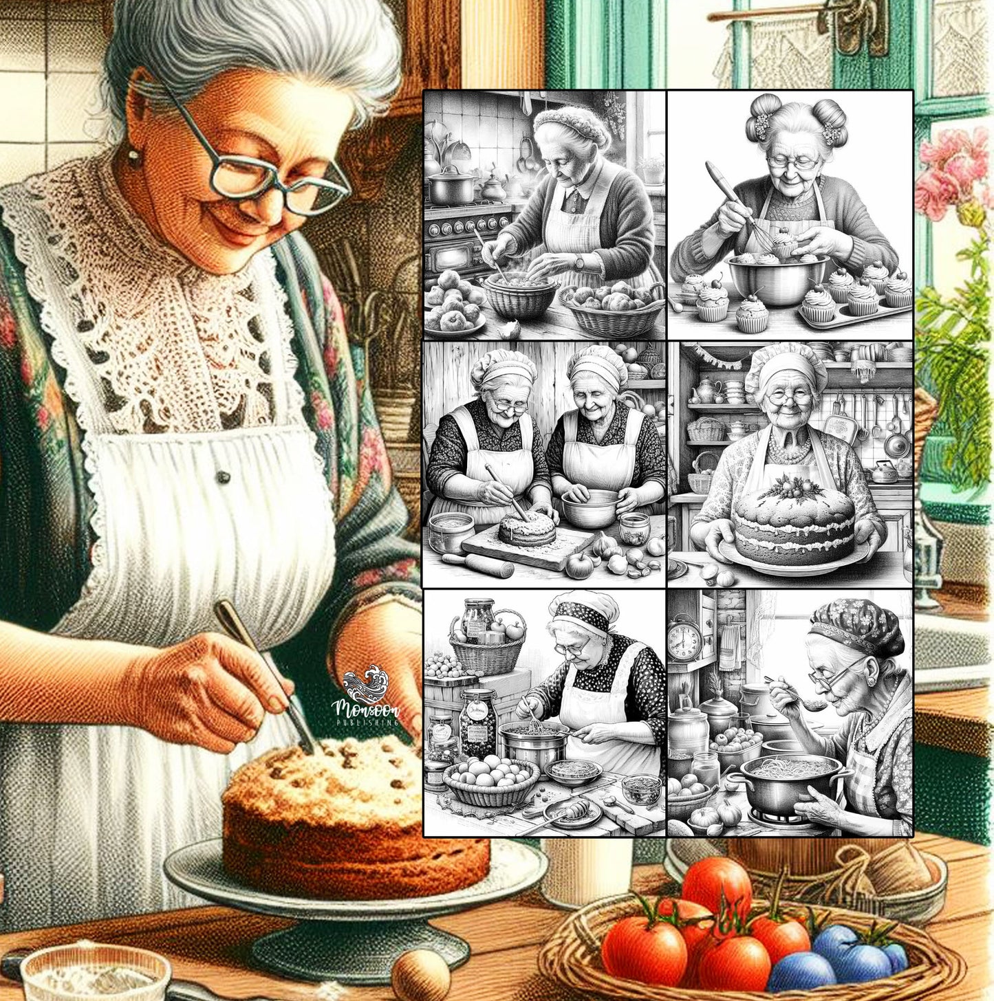 Grossmutters Küche Malbuch (Digital)
