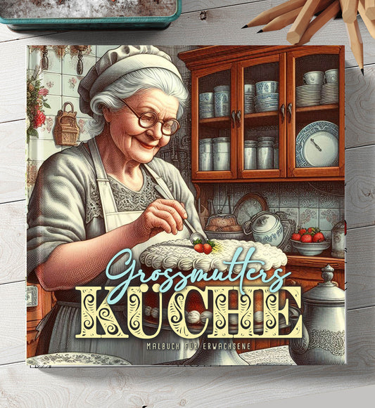 Grossmutters Küche Malbuch (Buchdruck)