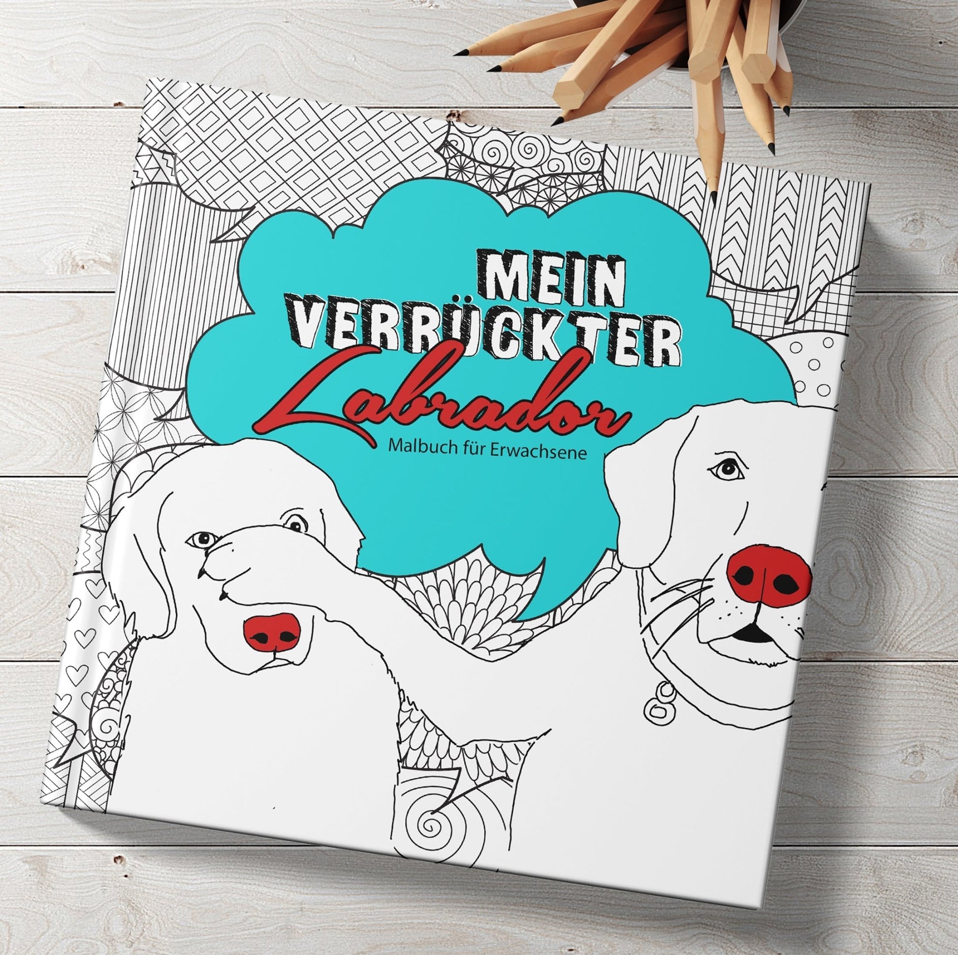 Labrador Malbuch für Erwachsene (Digital) - Monsoon Publishing