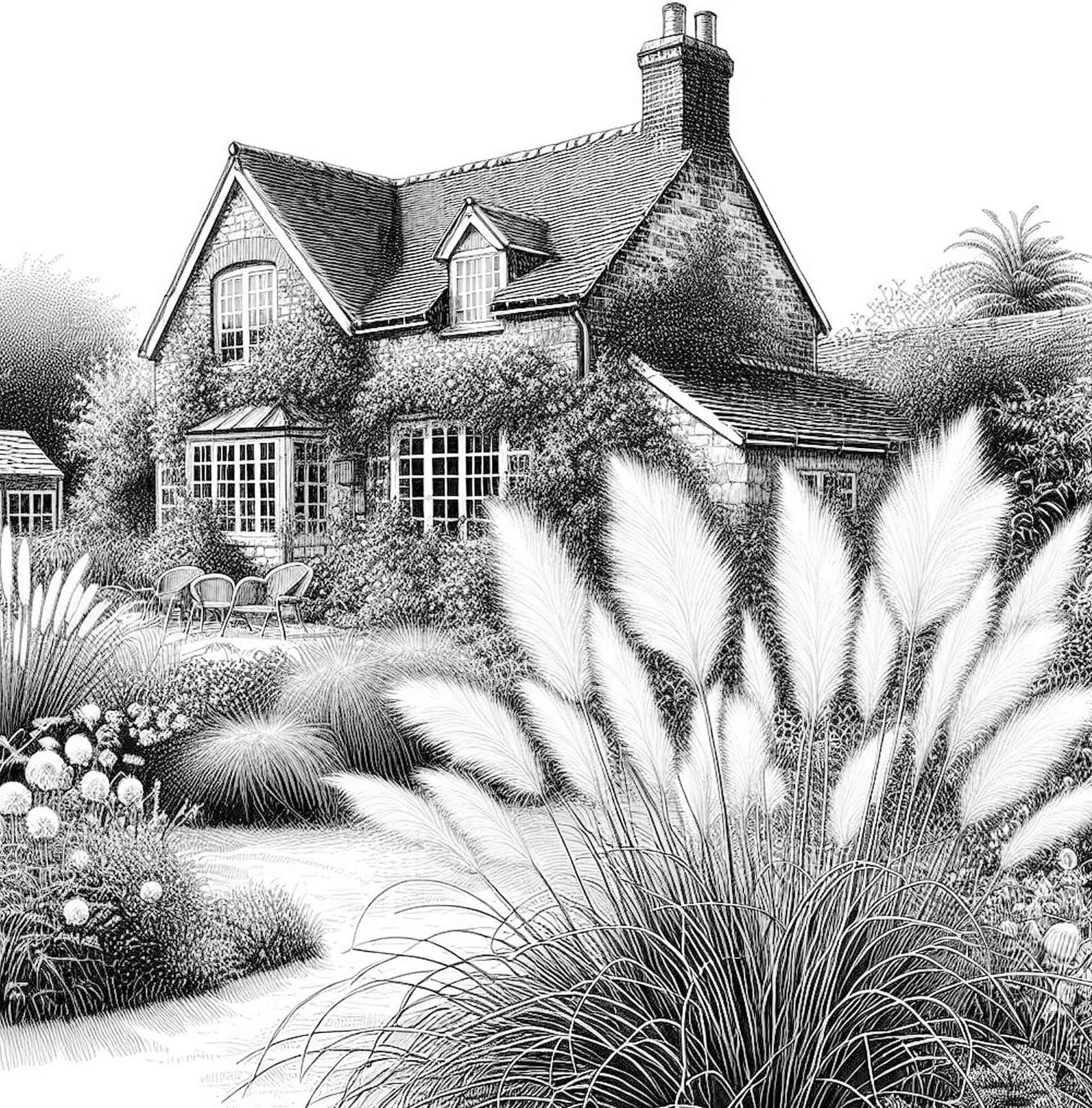 landhaus garten malbuch monsoon publishing