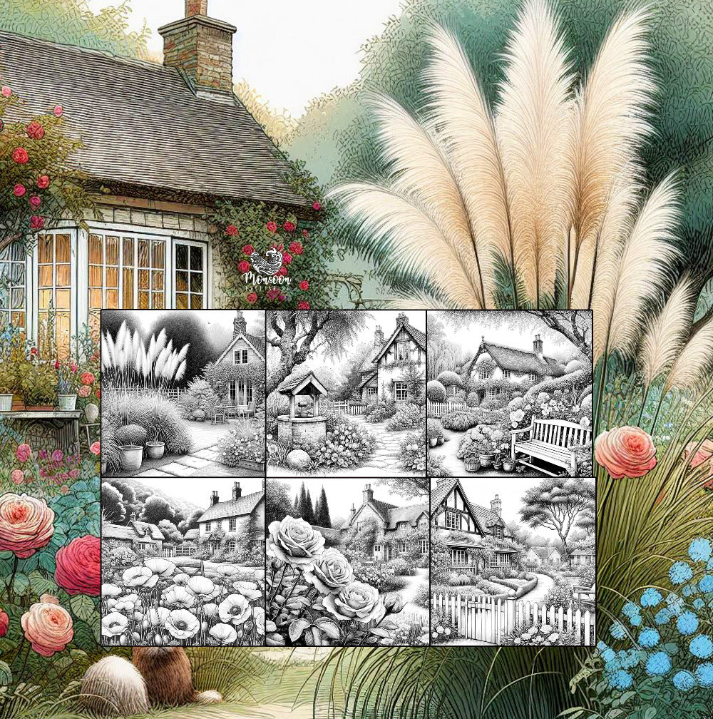 landhaus garten malbuch monsoon publishing