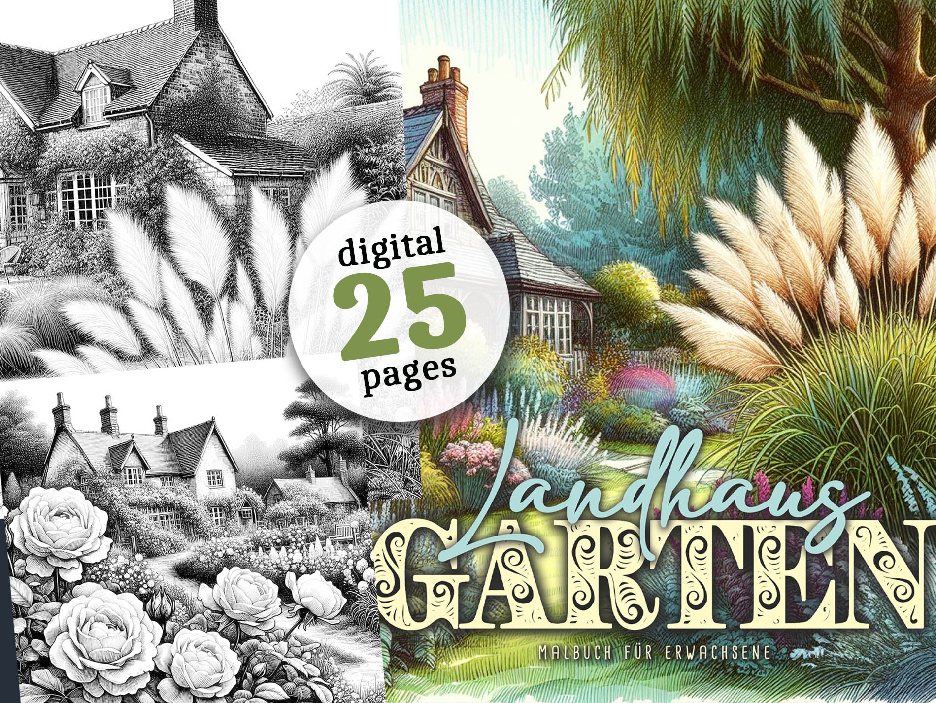 landhausdigital  garten malbuch monsoon publishing