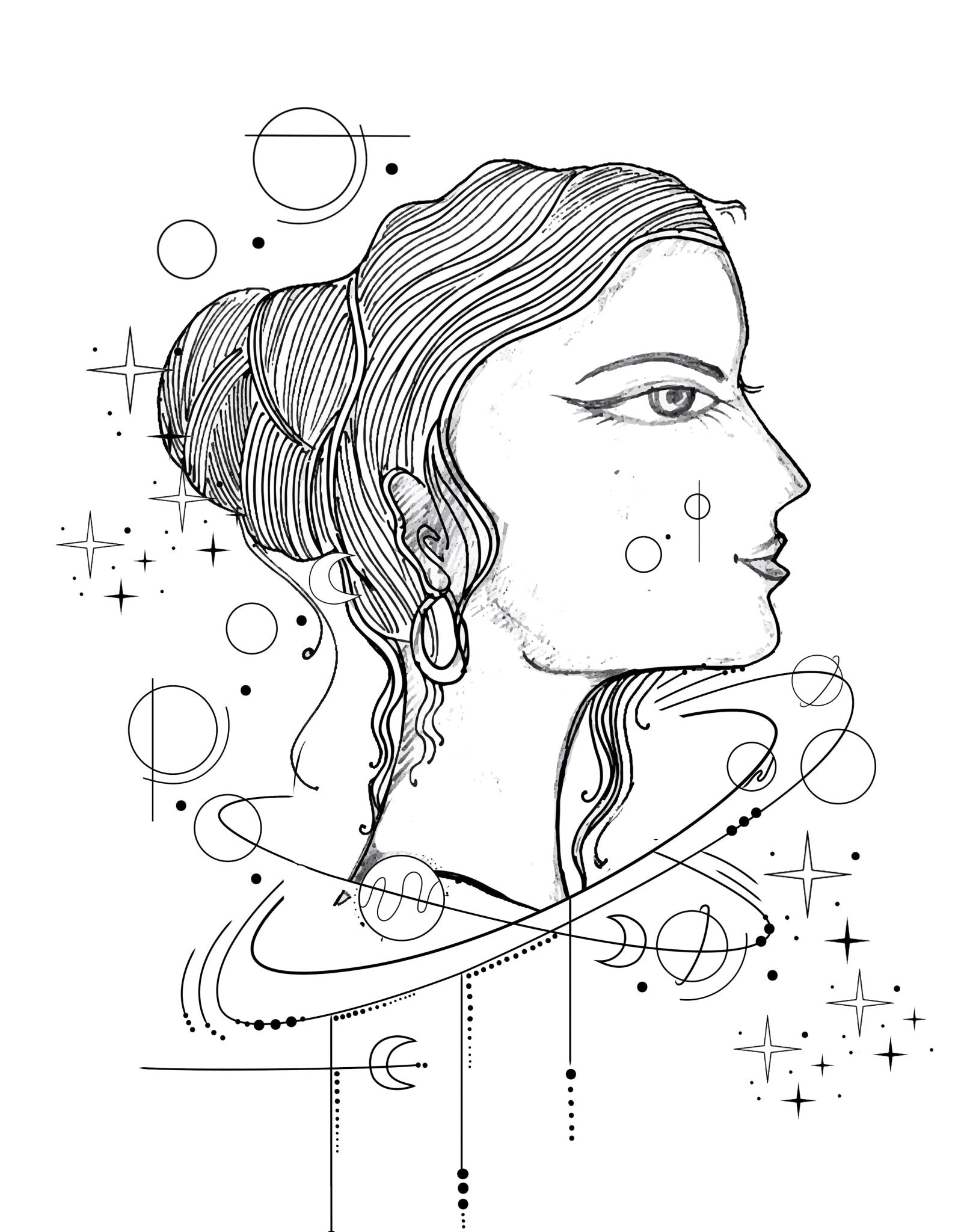 Magische Frauen Malbuch für Erwachsene (Digital) - Monsoon Publishing