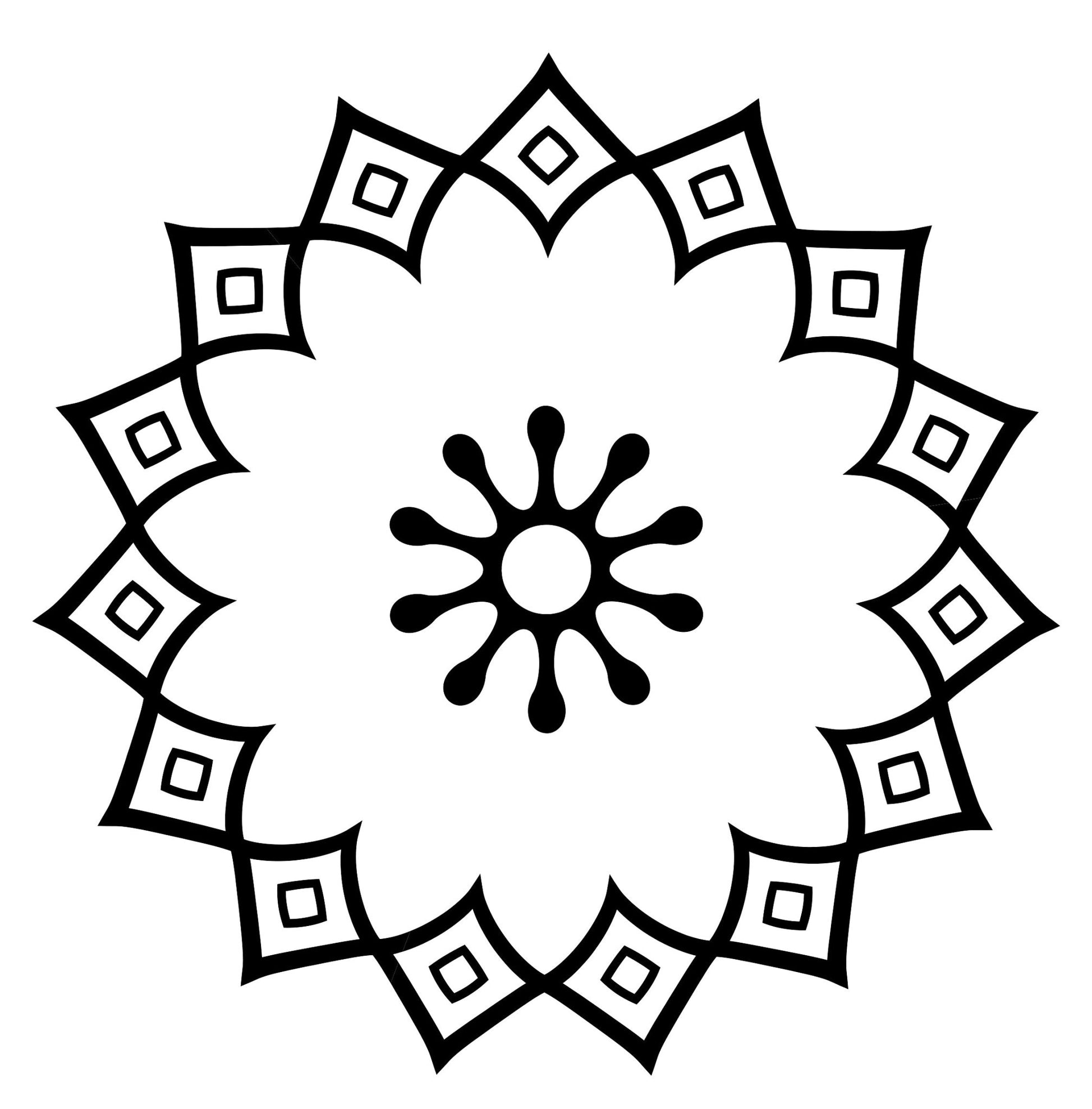 Mandalas für Senioren Malbuch (Digital) - Monsoon Publishing
