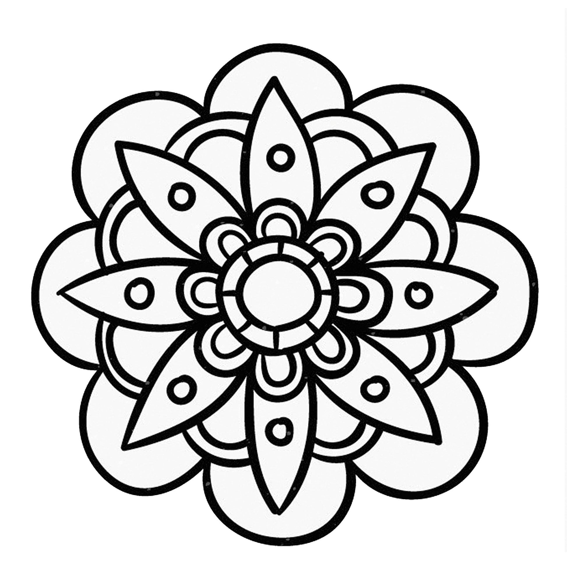 Mandalas für Senioren Malbuch (Digital) - Monsoon Publishing