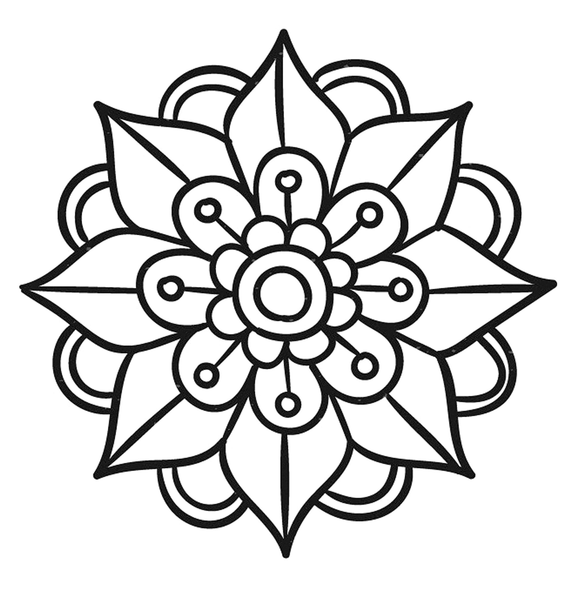 Mandalas für Senioren Malbuch (Digital) - Monsoon Publishing