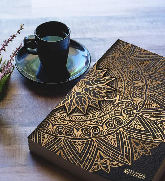 Notizbuch Namaste Mandala Punktraster A5 (Buchdruck) - Monsoon Publishing