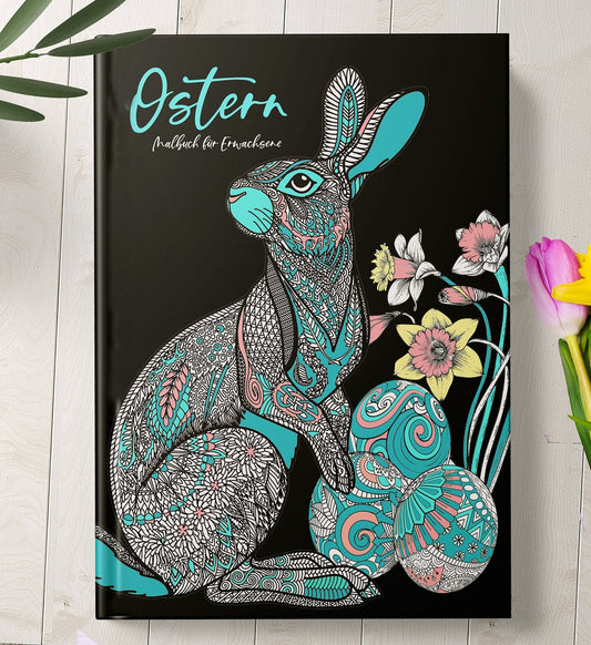 Ostern Malbuch für Erwachsene (Buchdruck) - Monsoon Publishing