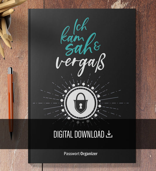 Passwort Organizer - Ich kam, sah & vergaß (Digital) - Monsoon Publishing