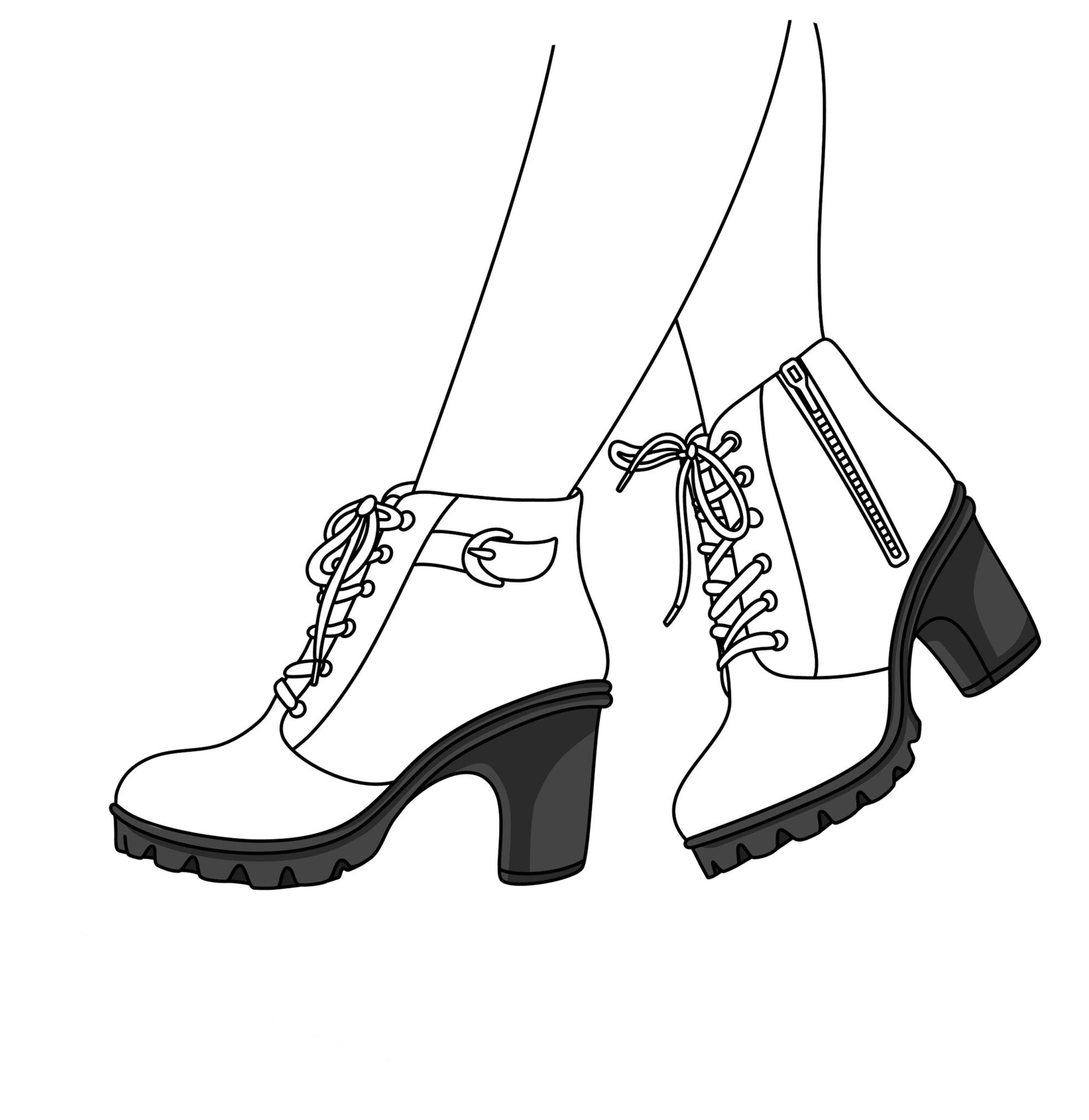 Schuhe Malbuch für Mädchen (Buchdruck) - Monsoon Publishing