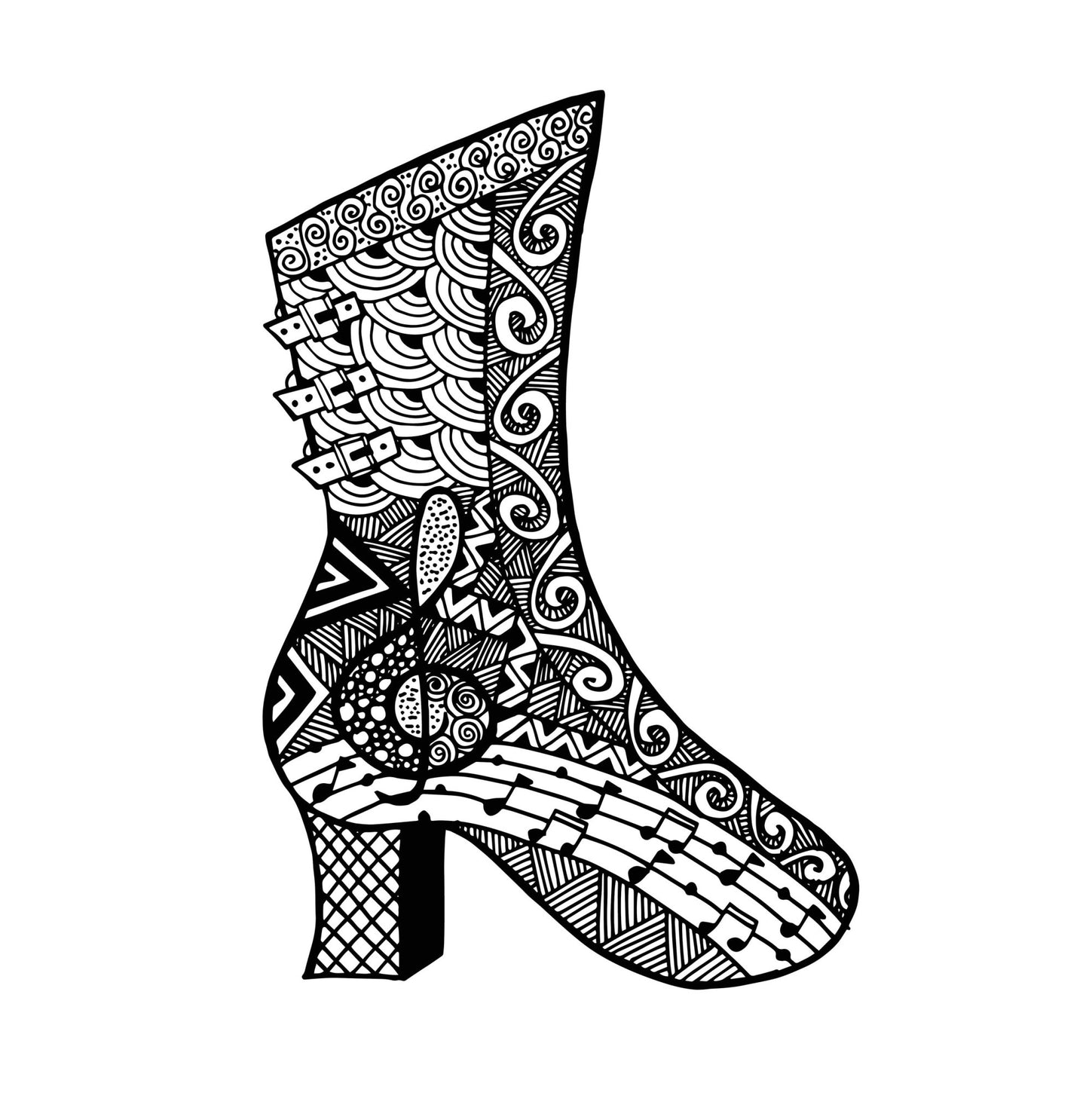 Schuhe Malbuch für Mädchen (Buchdruck) - Monsoon Publishing