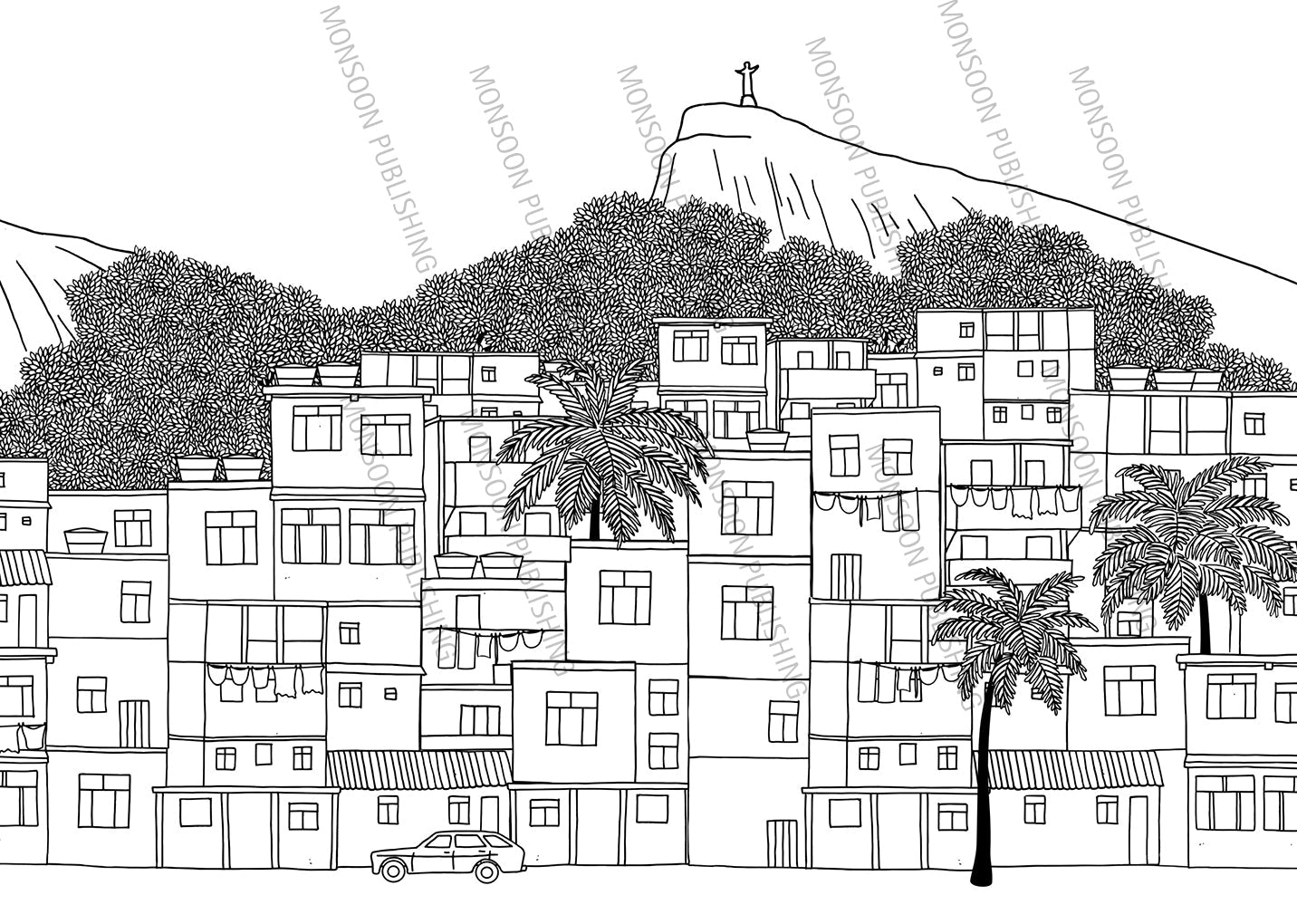 Städte der Welt Malbuch für Erwachsene 2 (Buchdruck) - Monsoon Publishing
