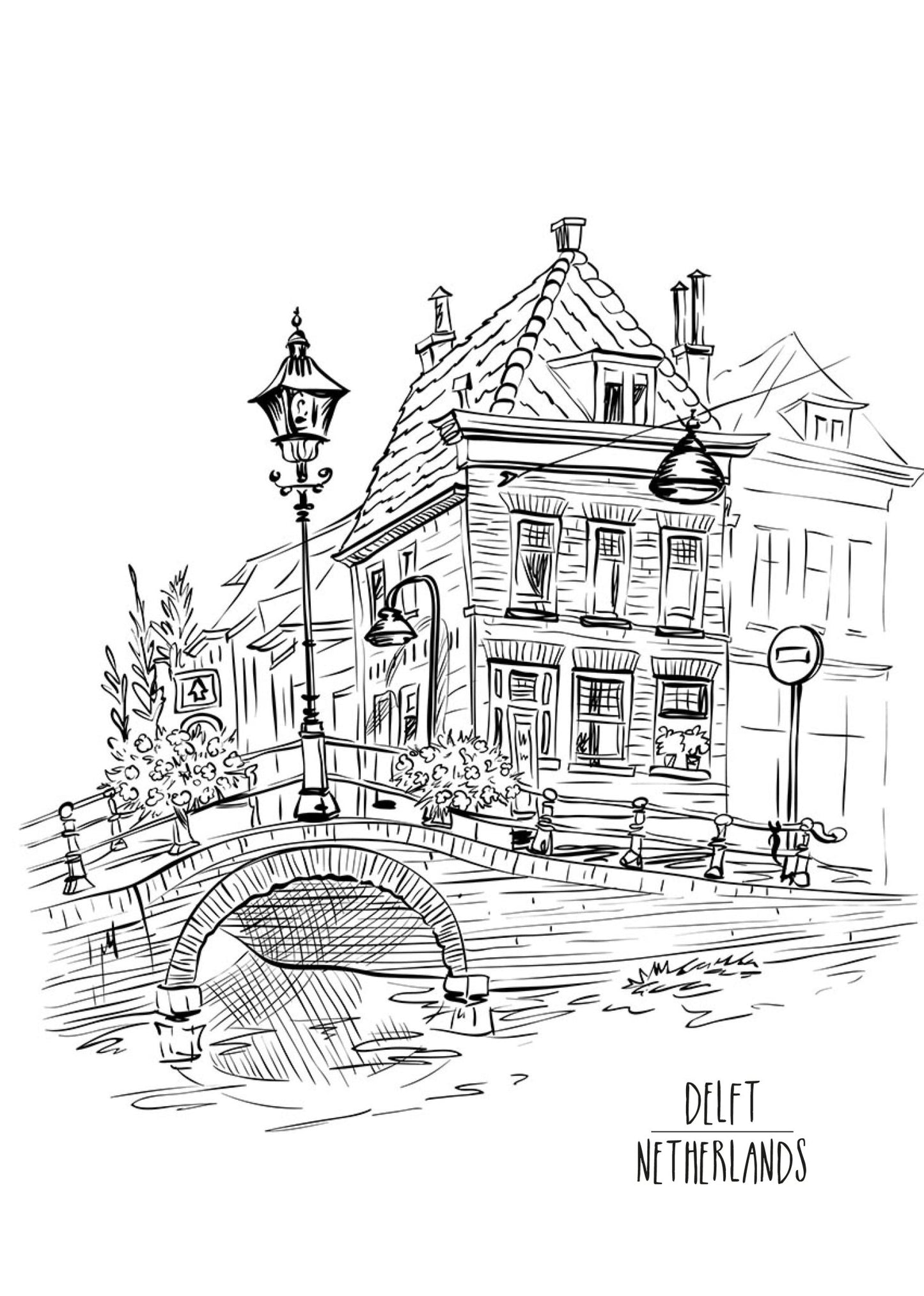Städte Häuser Burgen Malbuch für Erwachsene 2 (Digital) - Monsoon Publishing