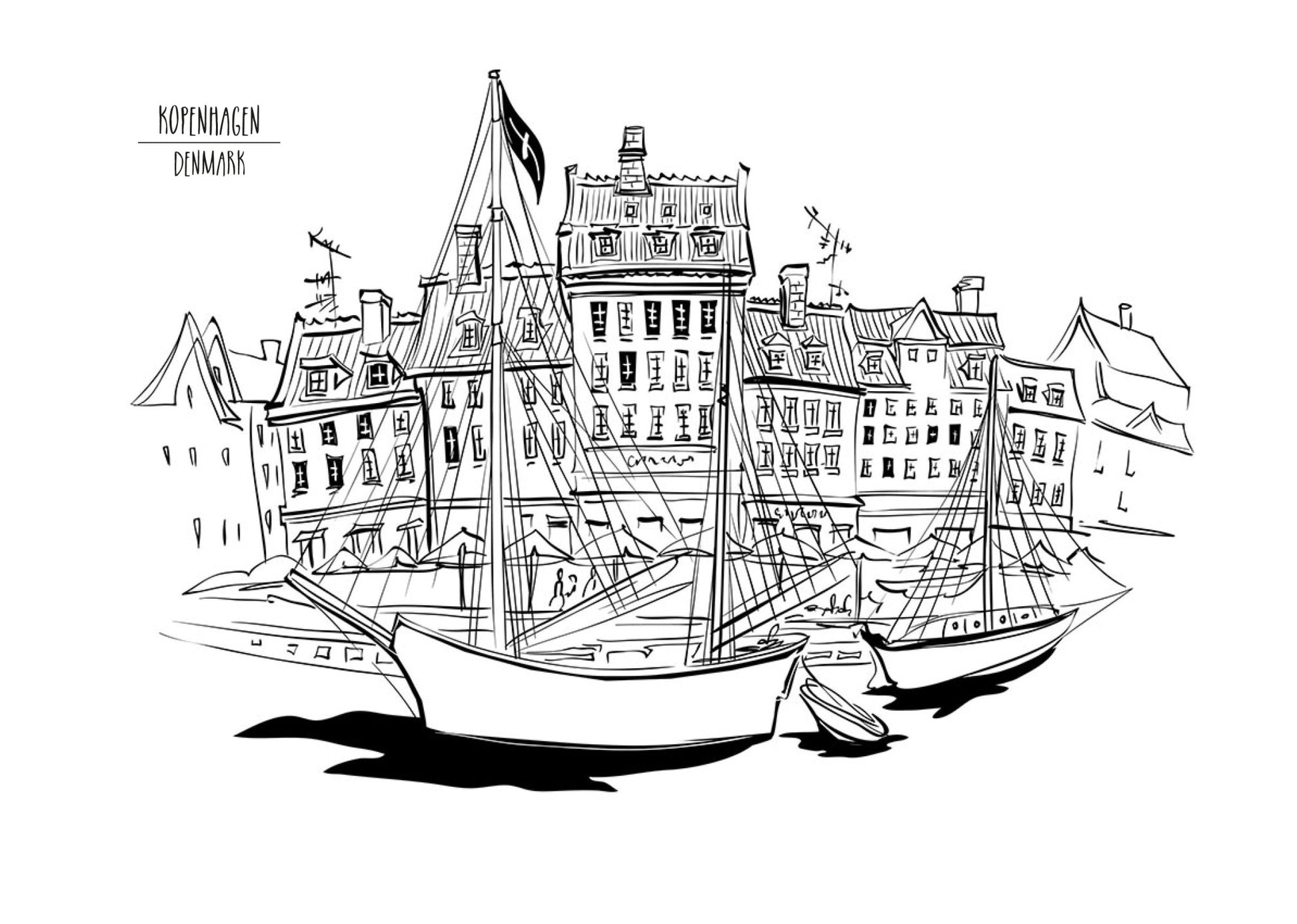 Städte Häuser Burgen Malbuch für Erwachsene 2 (Digital) - Monsoon Publishing