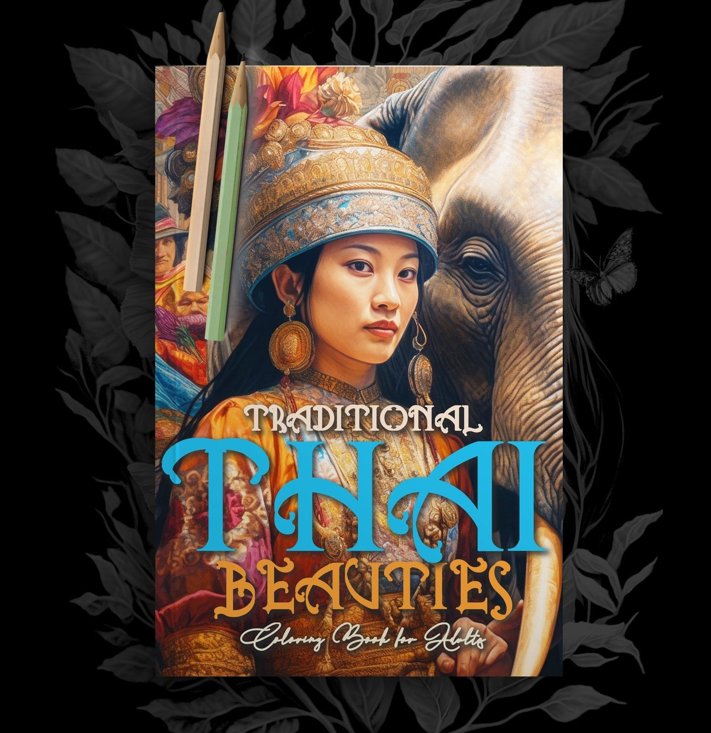 Thailand Graustufen Malbuch (Digital) - Monsoon Publishing