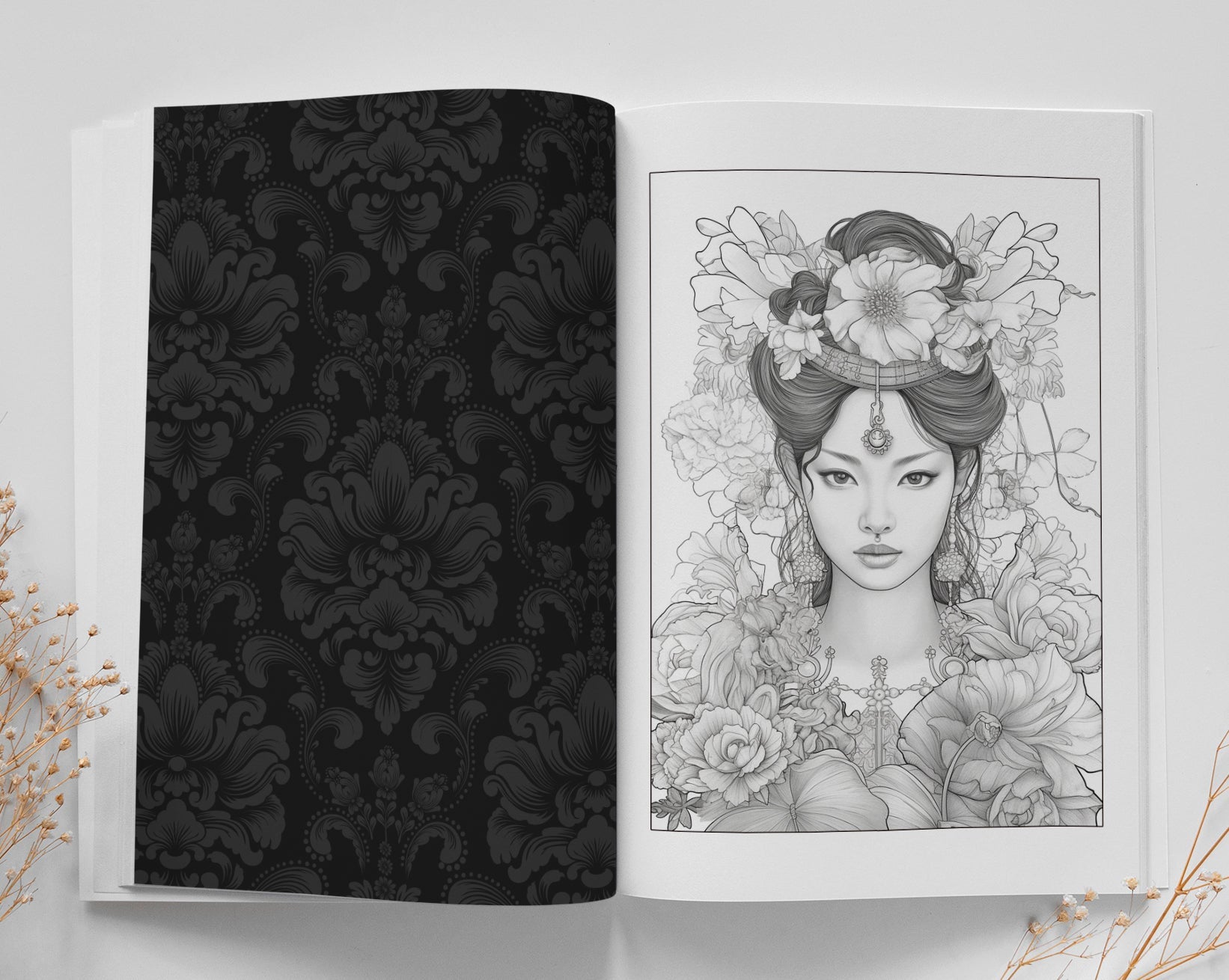 Thailand Malbuch Graustufen (Buchdruck) - Monsoon Publishing