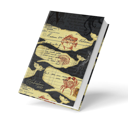 Wochenplaner 2023 Vintage Wal (Buchdruck) - Monsoon Publishing