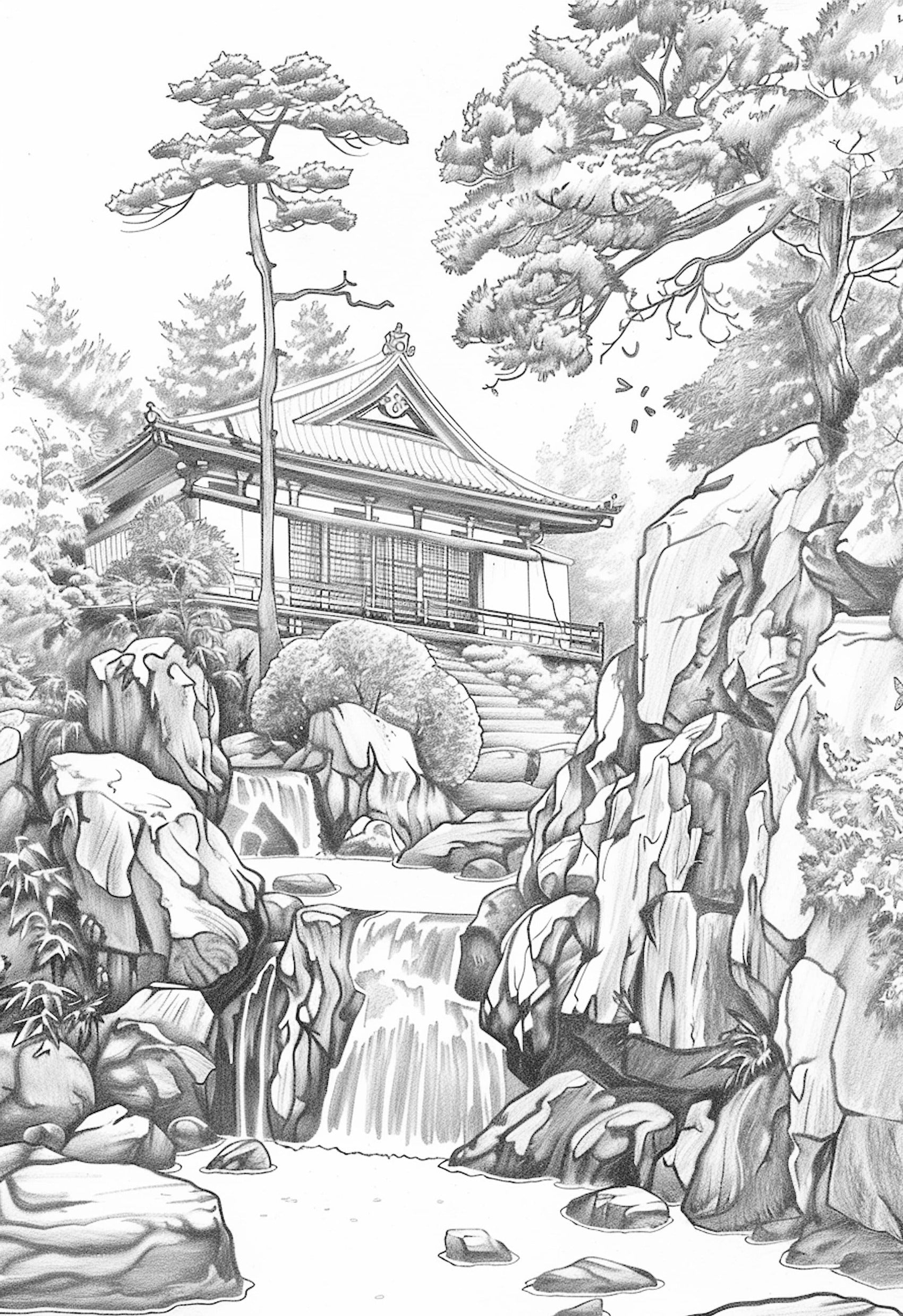 zen garten japan malbuch für erwachsene - monsoon publishing