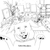 labrador malbuch für erwachsene hunde