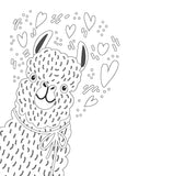 lustiges lama malbuch