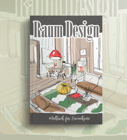 raum design malbuch für erwachsene