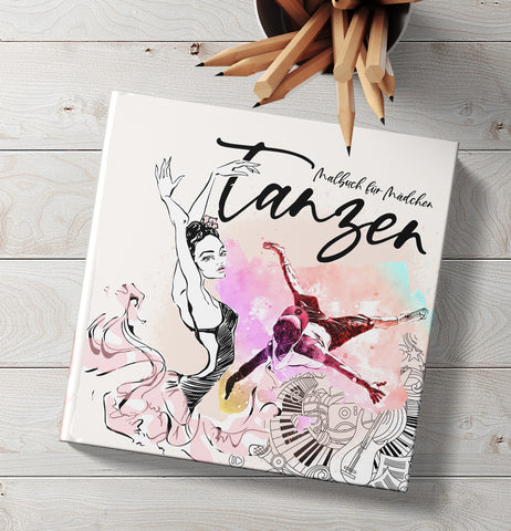 tanzen malbuch für mädchen tanzen malbuch jugendliche geschenk tänzerin