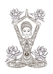 yoga malbuch für erwachsene meditation yoga buch kundalini yoga geschenk