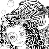 zentangle malbuch für mädchen